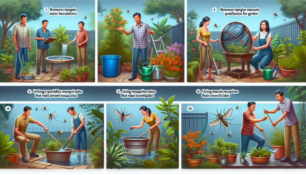 Gestes pour lutter contre la prolifération du moustique tigre dans votre jardin