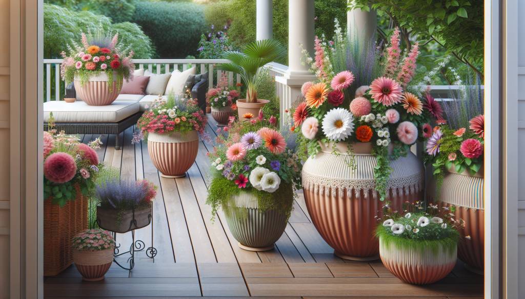 Sélection de bacs à fleurs extérieurs pour embellir votre terrasse