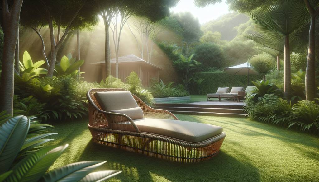Confort et esthétique : le bain de soleil tressé pour votre extérieur