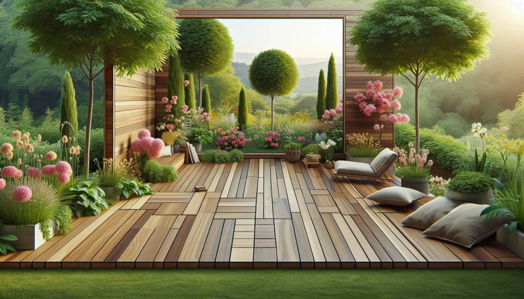 Dalles en bois clipsables : la solution rapide pour une terrasse esthétique