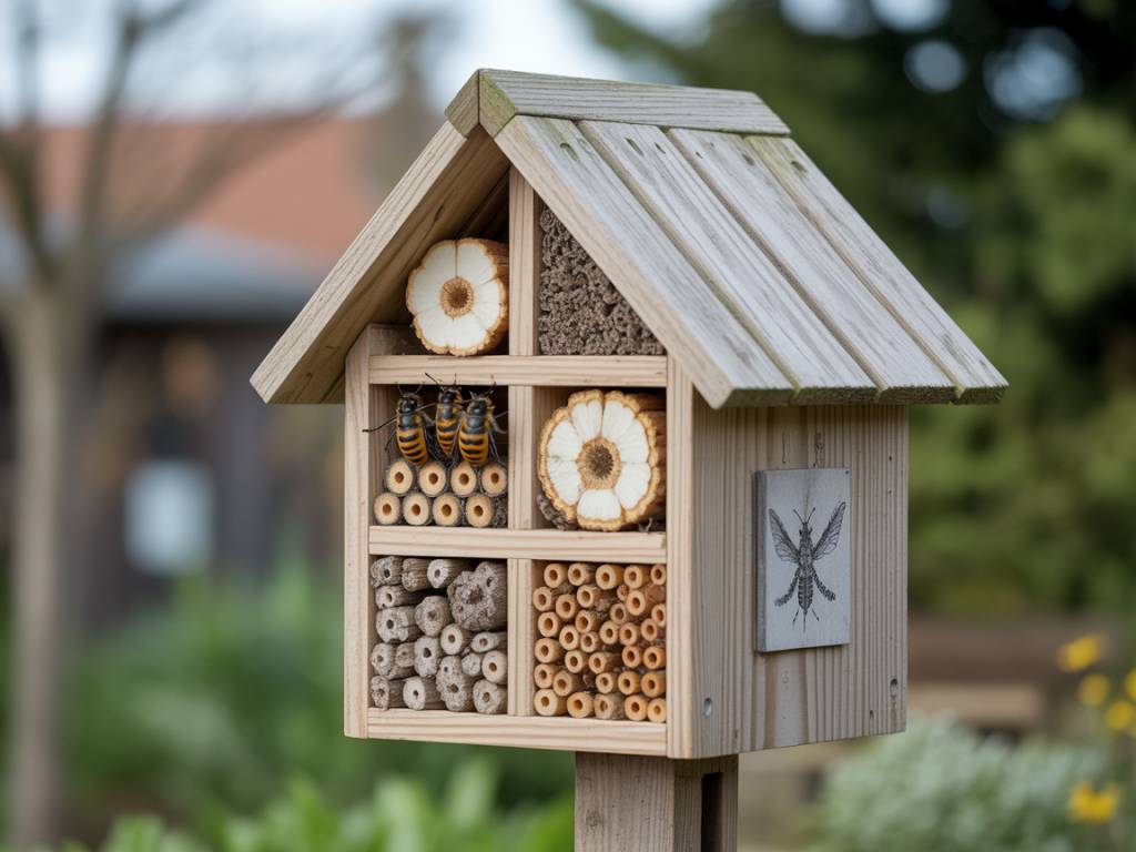 Créer un abri hivernal pour les insectes auxiliaires : une démarche simple pour protéger la biodiversité au jardin
